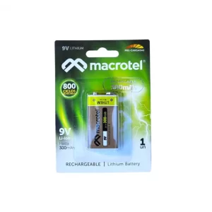 Pila Macrotel Recargable 9V MN-9160 300mAh 1 Unidad