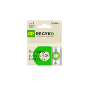 Pila C Recargable GP 3000mAh 1,2V 2 Unidades