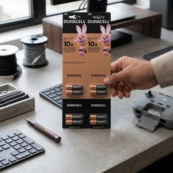 Pilas Alcalinas Duracell AA MN1500 LR6 1.5V Tira 12 Unidades - Imagen 4