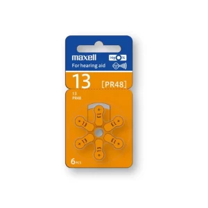 Pila Maxell para Audífonos 13 6 Unidades PR48