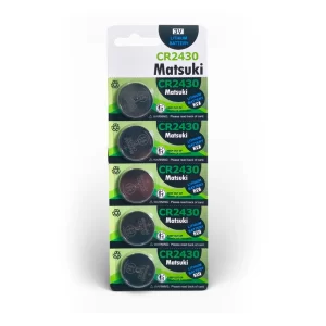 Pila CR2430 Matsuki 3V de Litio
