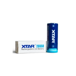 Batería Recargable de Litio XTAR 26650 3.6V 5200mAh
