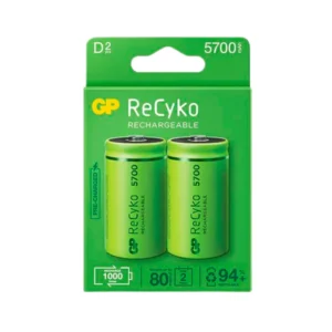 Pila GP recargable D 5700 mAh 2 Unidades