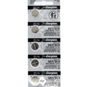 Pilas SR44SW 357/303 Oxido de Plata Energizer 5 Unidades
