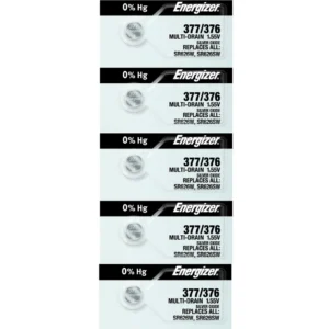 Pilas SR626SW 377/376 Oxido de Plata Energizer 5 Unidades