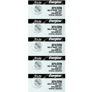 Pilas SR920W 371/370 Oxido de Plata Energizer Tipo Botón 5 Unidades
