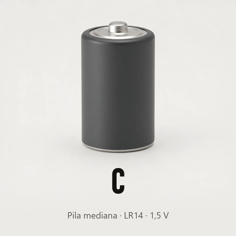 Pila tamaño C